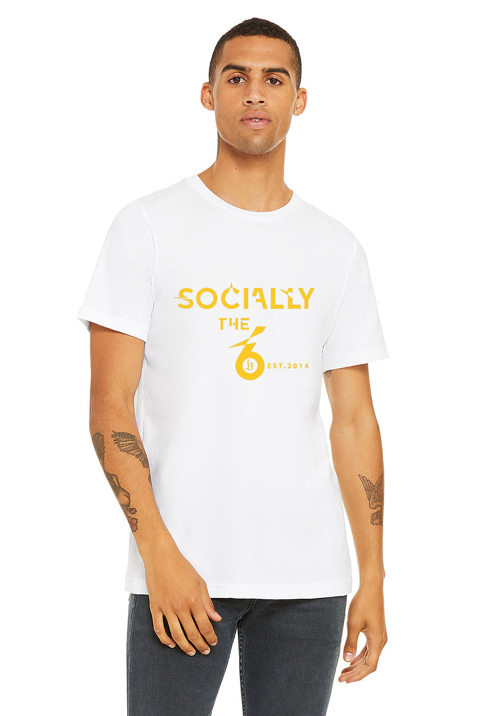 Mens ST6 EST. 2014 Crewneck T-Shirt