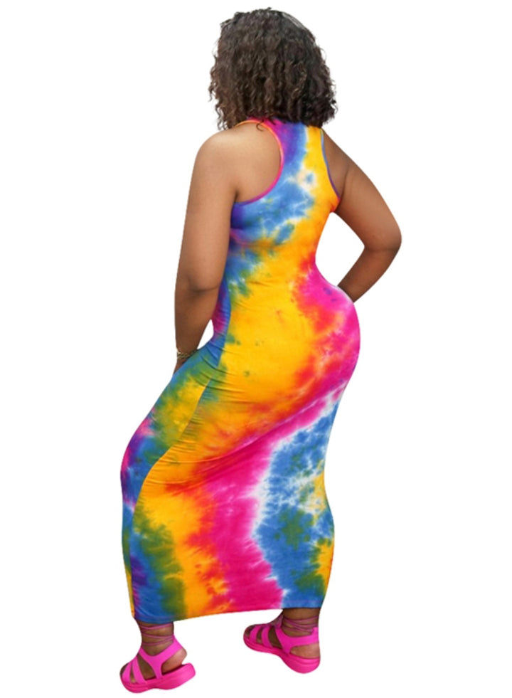 Double Take Tye-Dye Dress