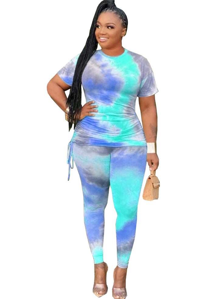 Ribbed Tye-Dye 2pc Legging Set