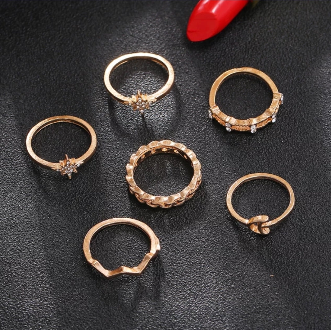 Starlescent Ring Set